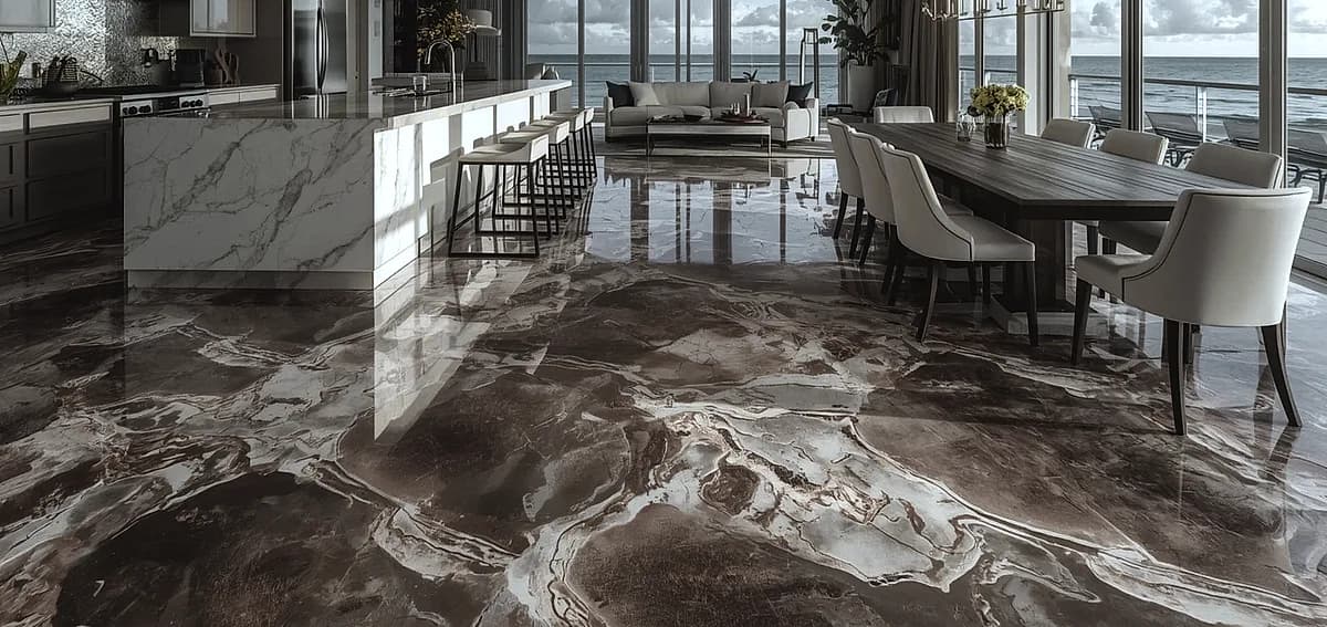 metallic epoxy design ideas