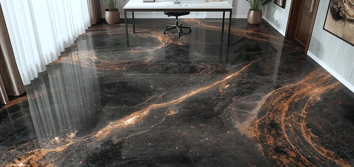 metallic epoxy design ideas