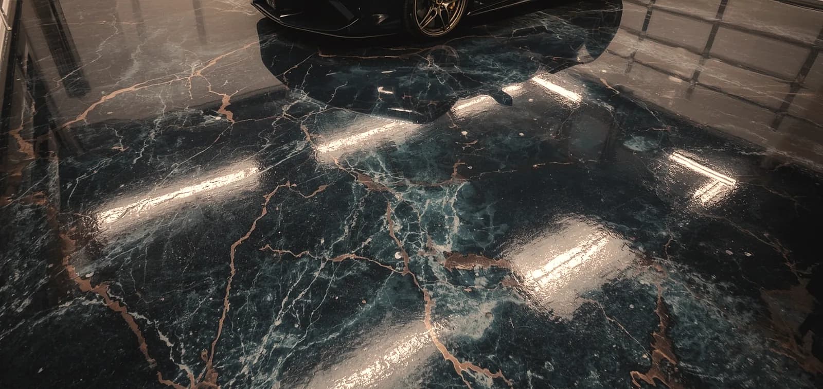 metallic epoxy design ideas