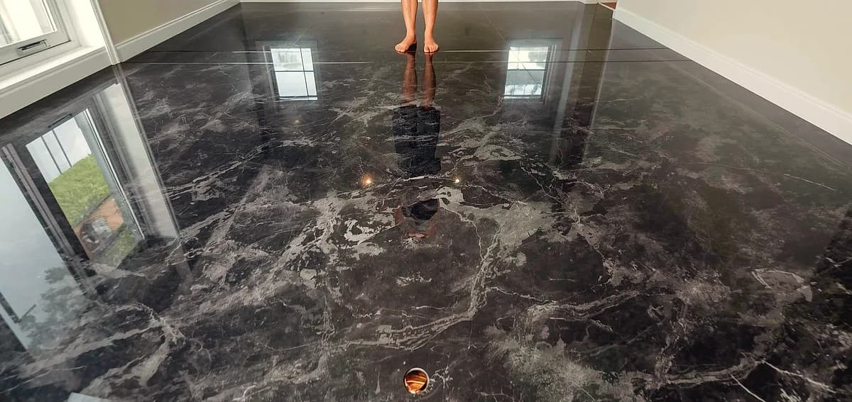metallic epoxy floor