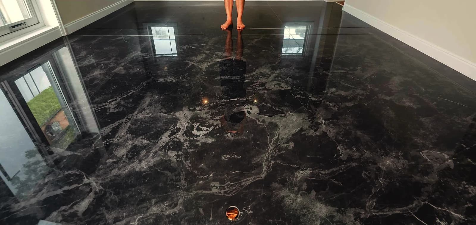 metallic epoxy floor
