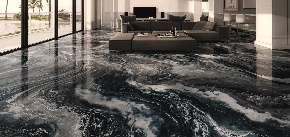 metallic epoxy floor