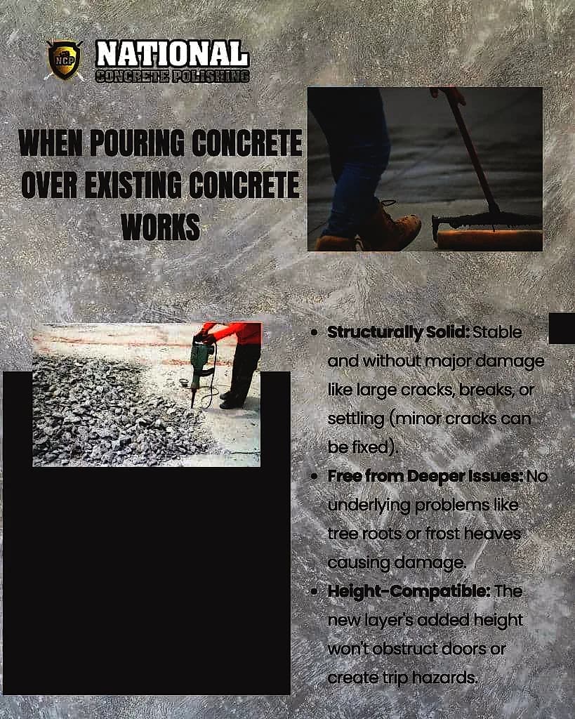 National Concrete Polishing: Can You Pour Concrete Over Concrete? — National Concrete Polishing