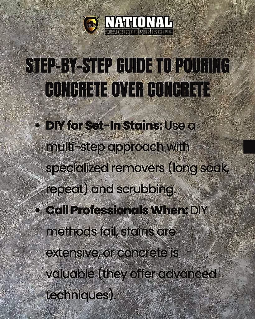 National Concrete Polishing: Can You Pour Concrete Over Concrete? — National Concrete Polishing