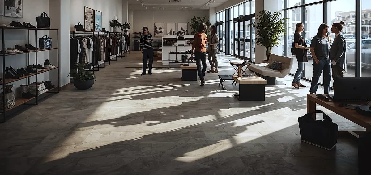 phased floor installation retail open