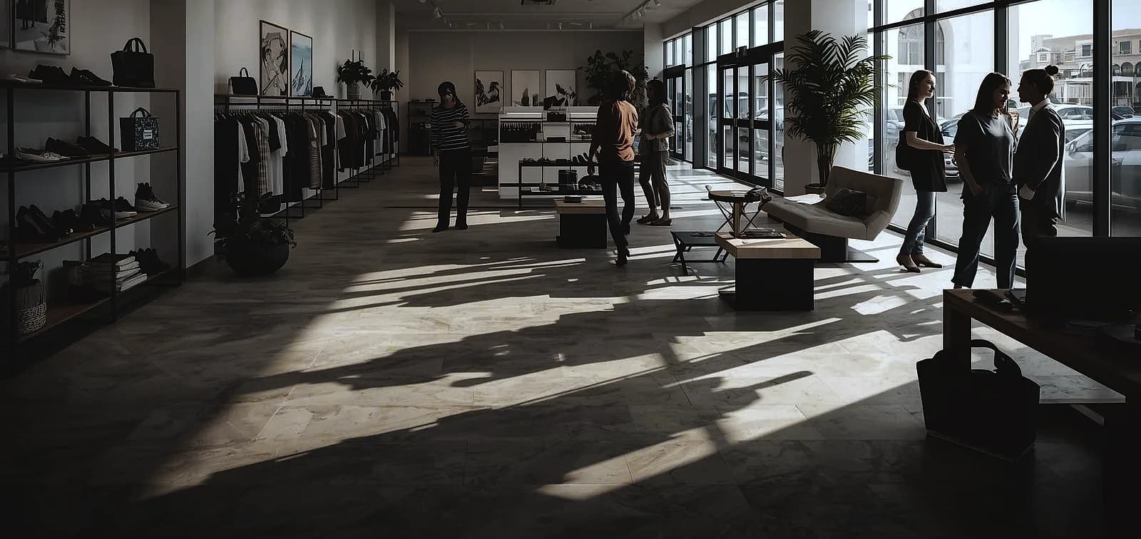 phased floor installation retail open