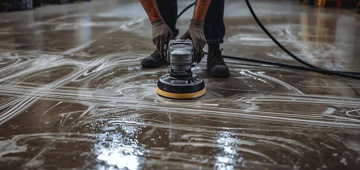 Polish Concrete by Hand