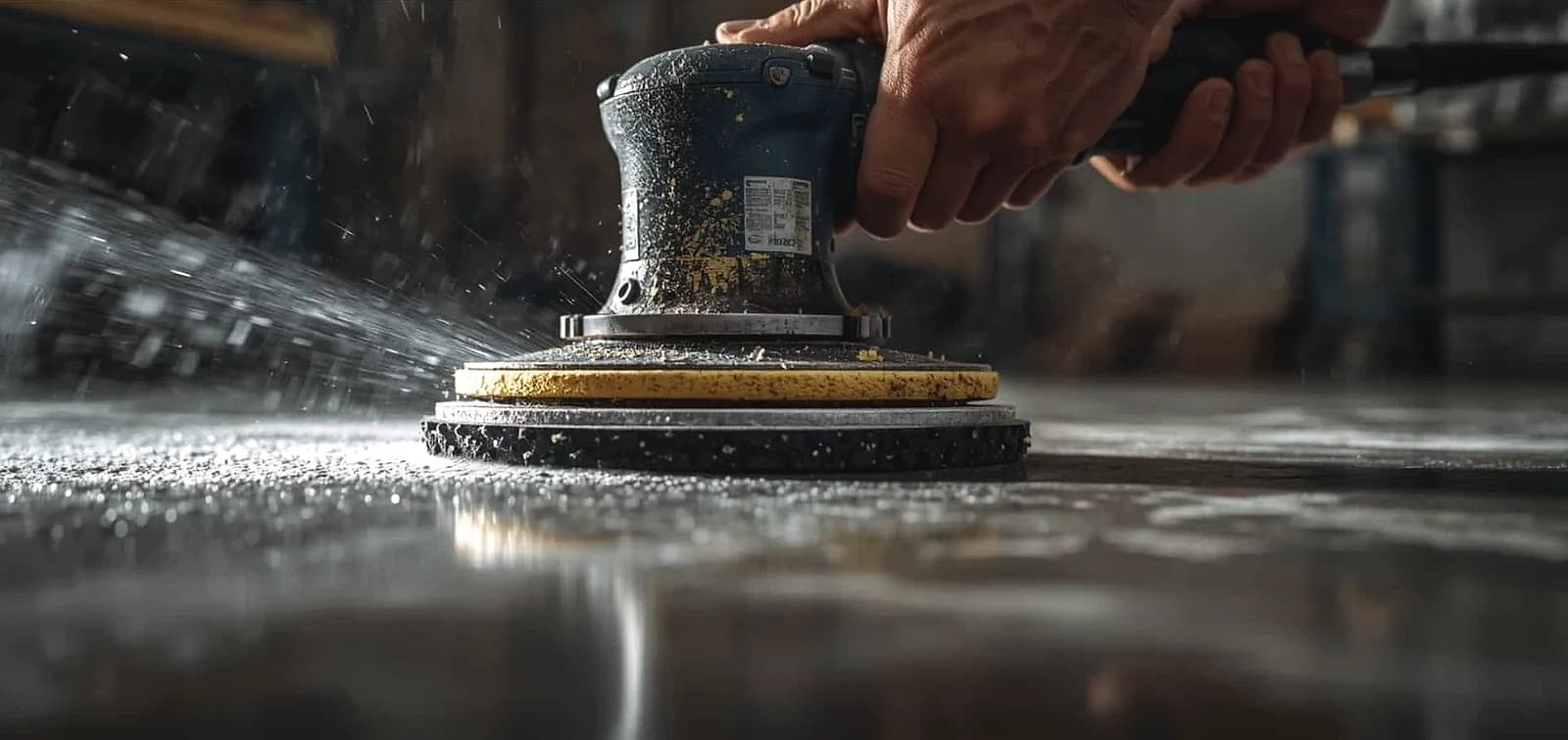 Polish Concrete by Hand