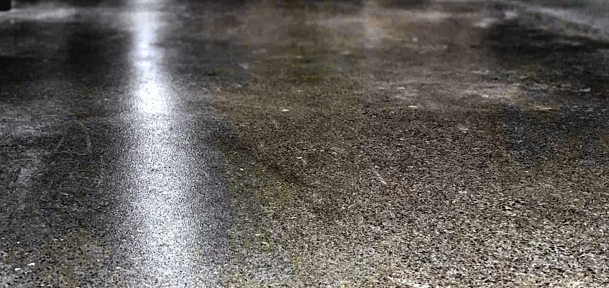 Decorative polished concrete