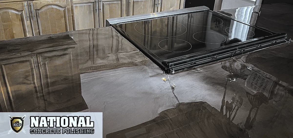 polished concrete countertops