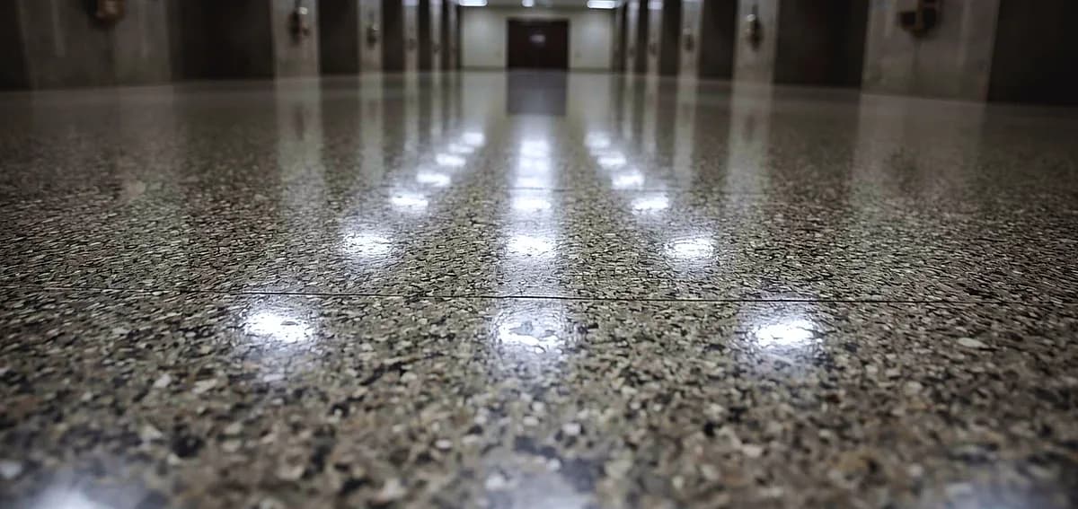 polished concrete crematorium