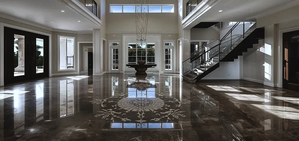 polished concrete for luxury homes