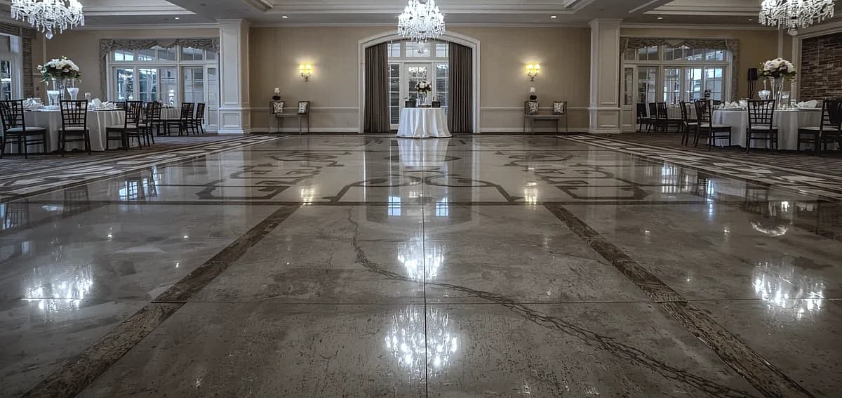 polished concrete Fort Lauderdale country club