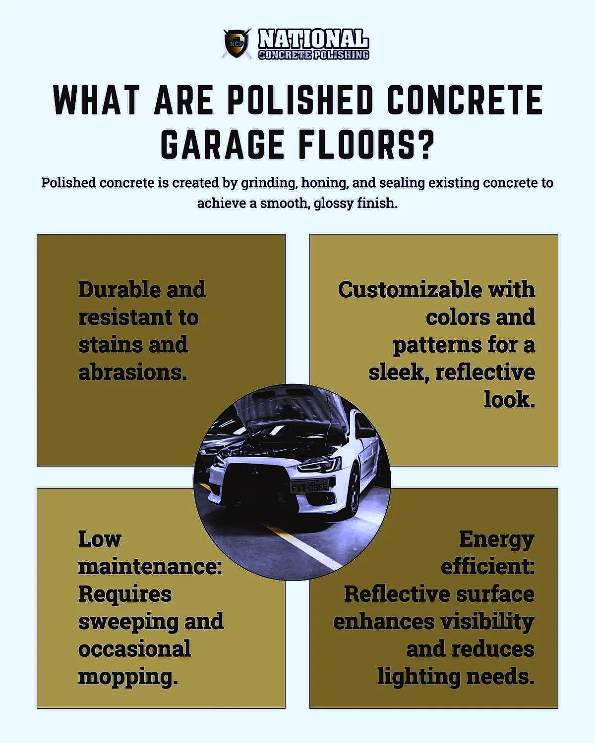 What Are Polished Concrete Garage Floors?