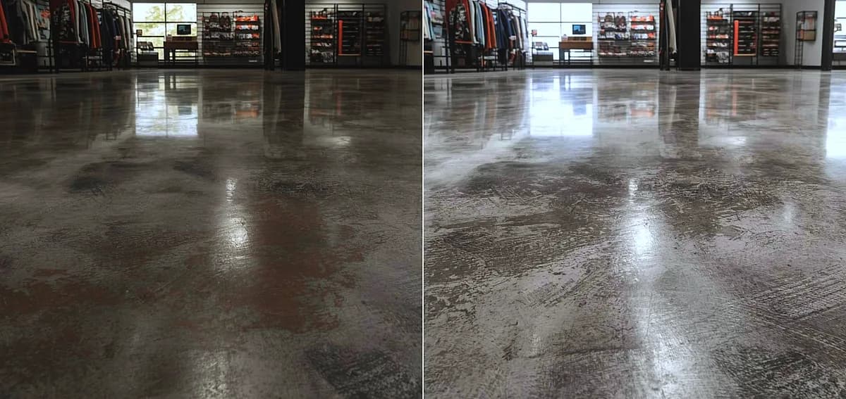 polished concrete retail energy savings
