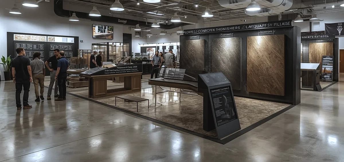polished concrete showroom South Florida