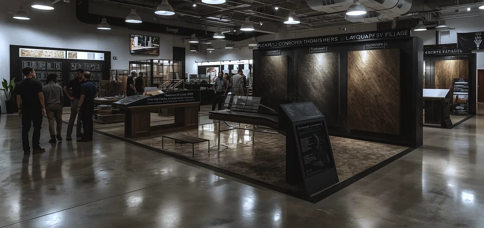 polished concrete showroom South Florida