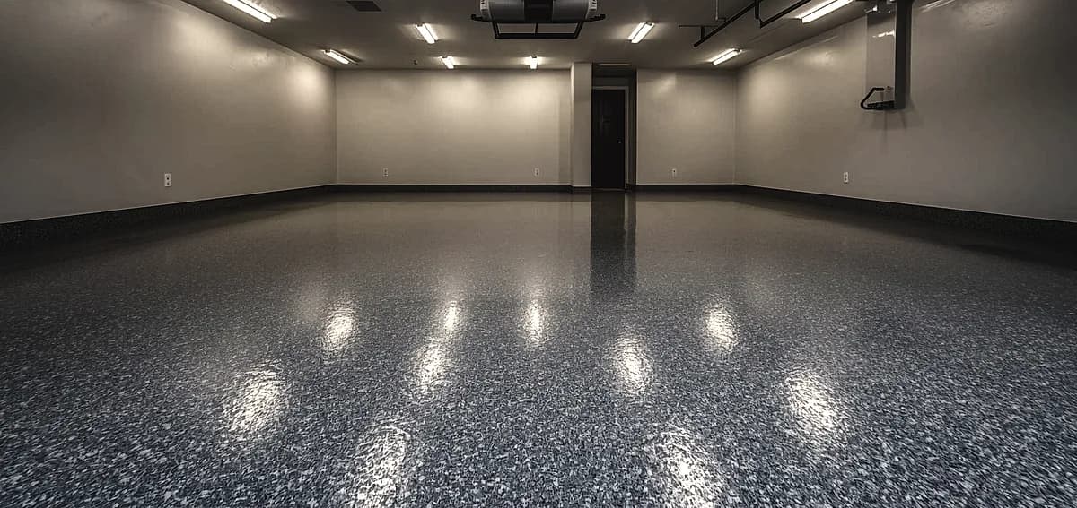 polished concrete or epoxy by room