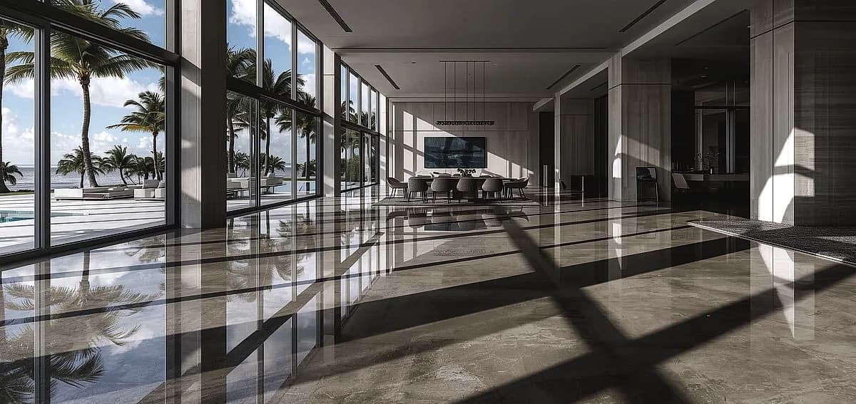 polished concrete vs tiles miami