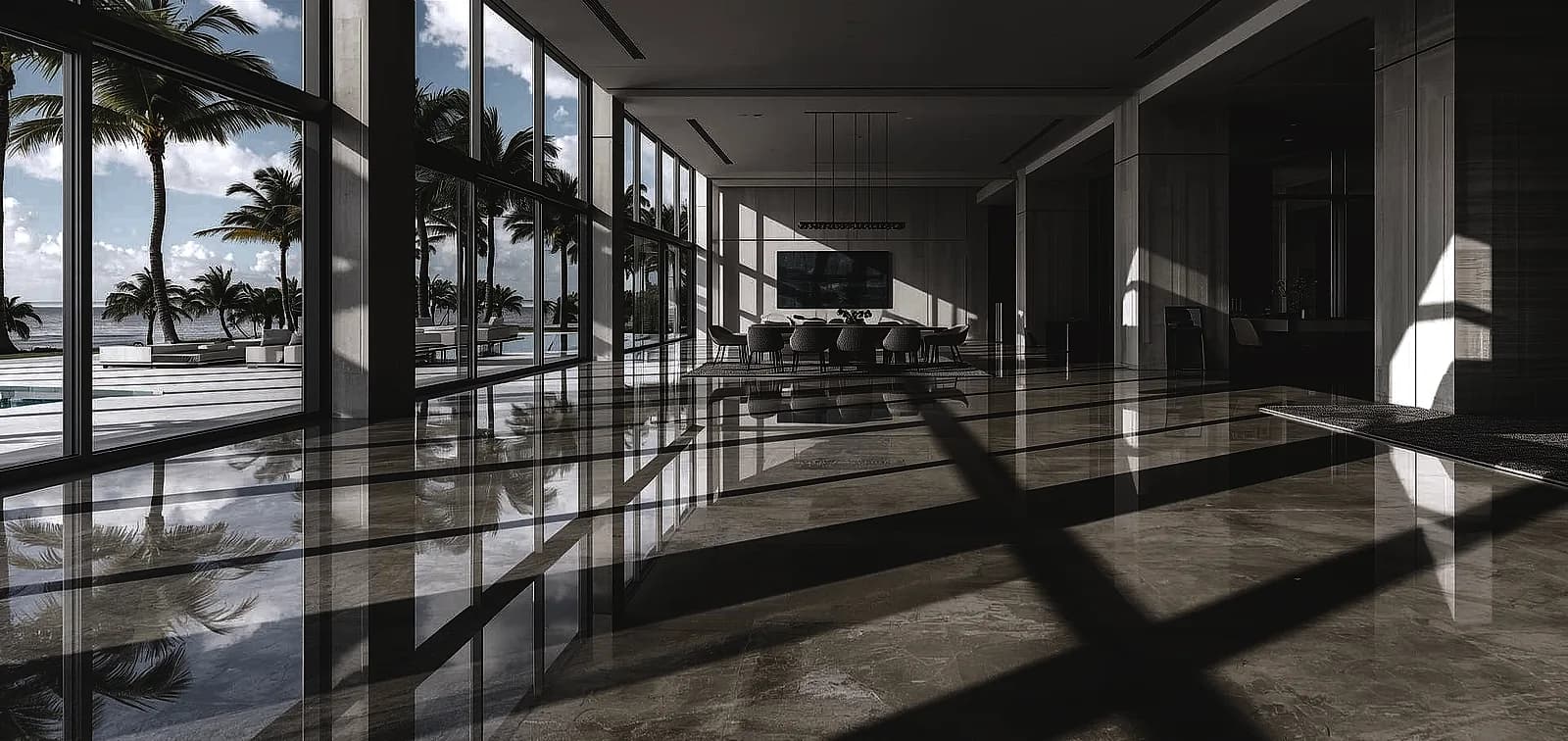 polished concrete vs tiles miami