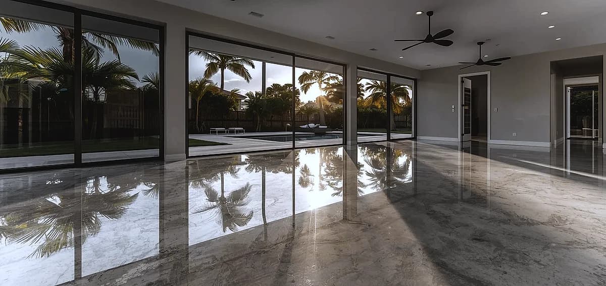 polished concrete vs tiles