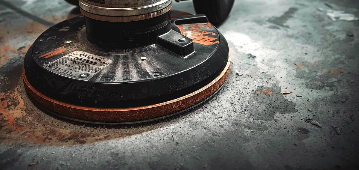 polishing existing concrete slab