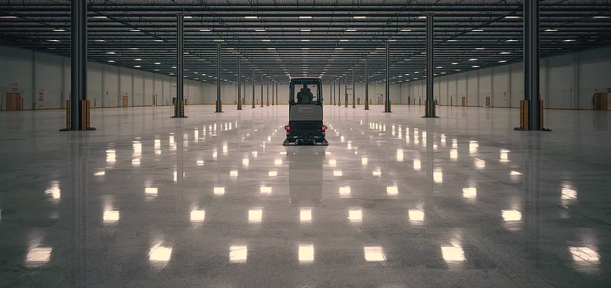 polishing existing concrete slab