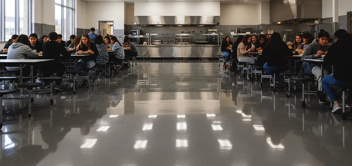 School Cafeteria Epoxy Flooring