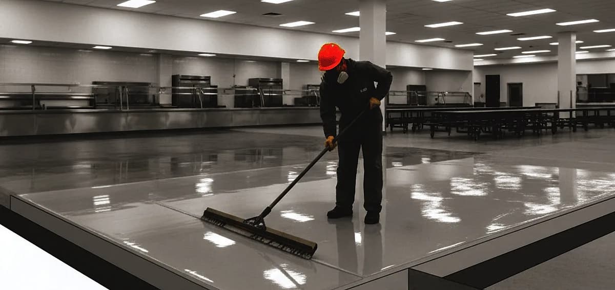 School Cafeteria Epoxy Flooring