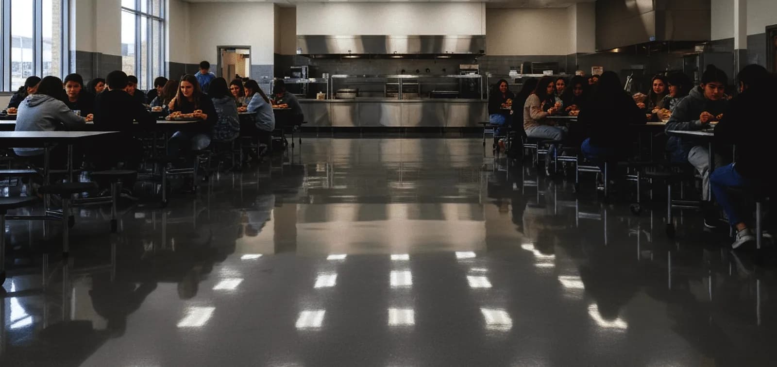 School Cafeteria Epoxy Flooring