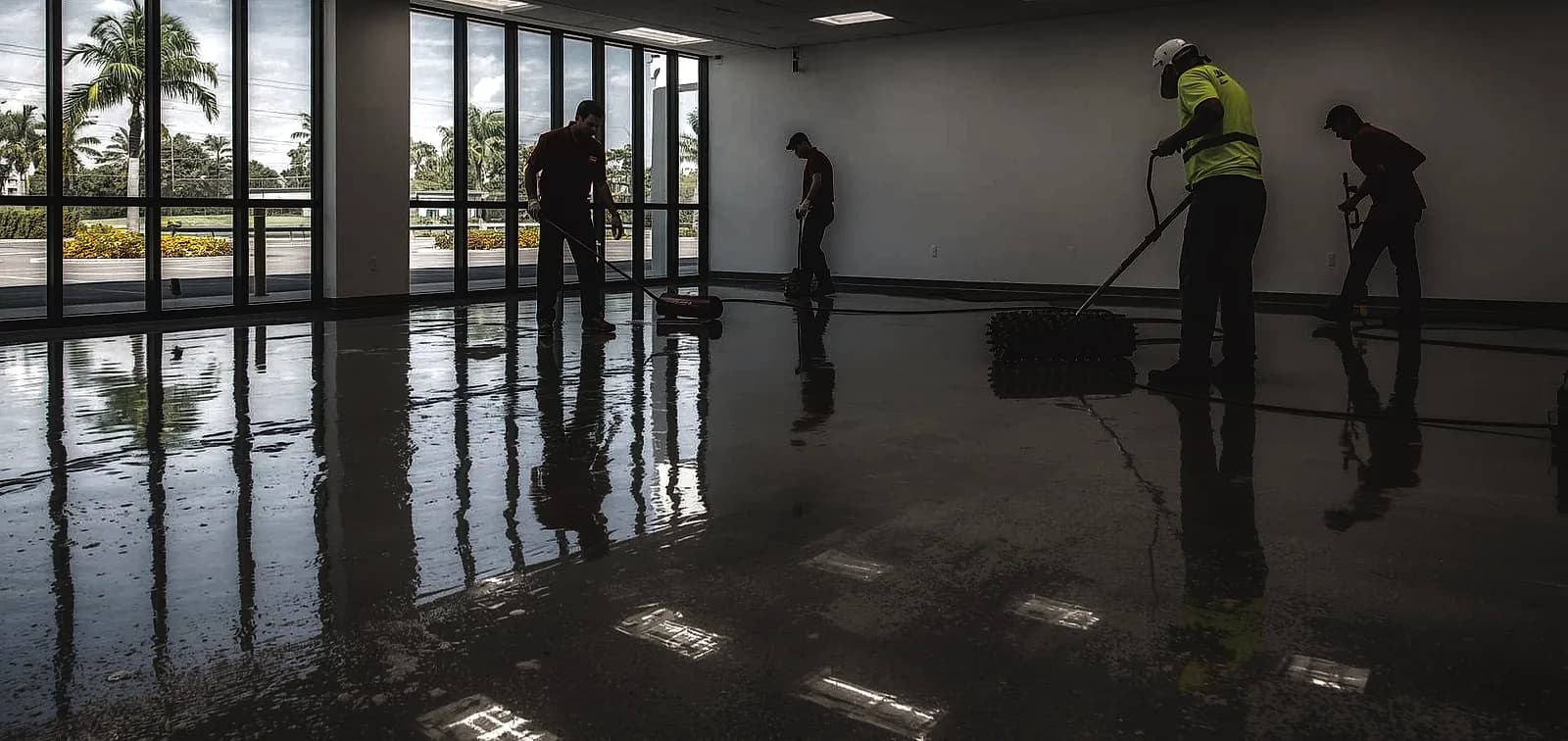 self-leveling epoxy flooring