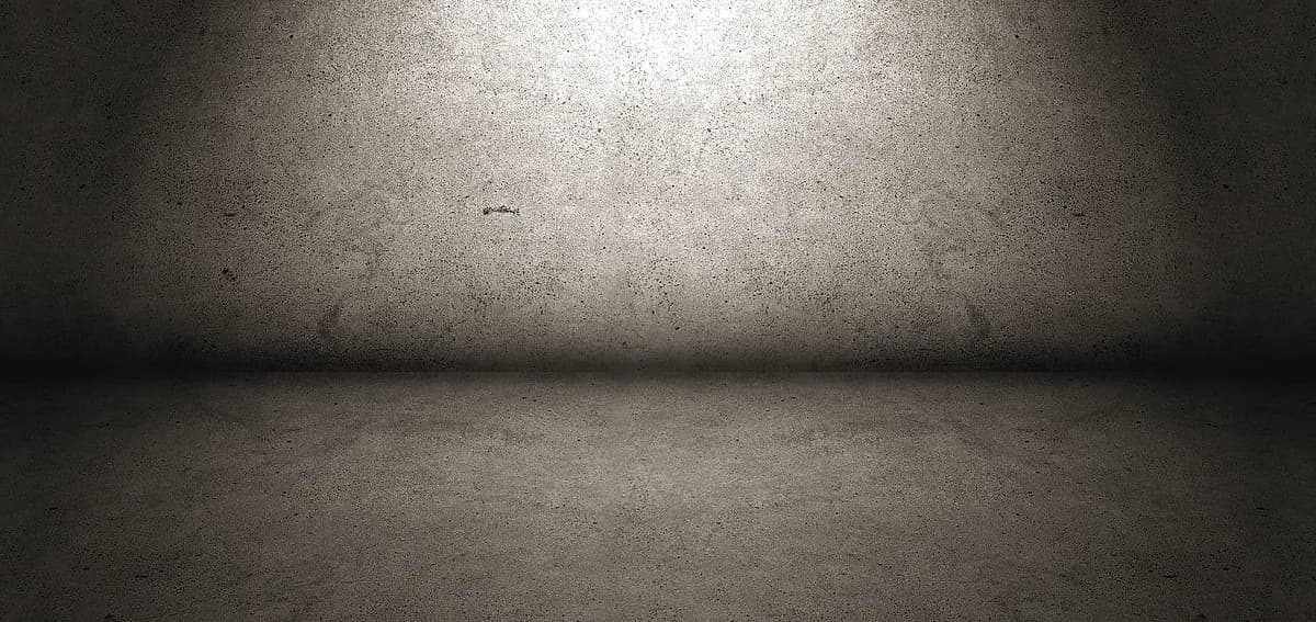 shiny concrete floor