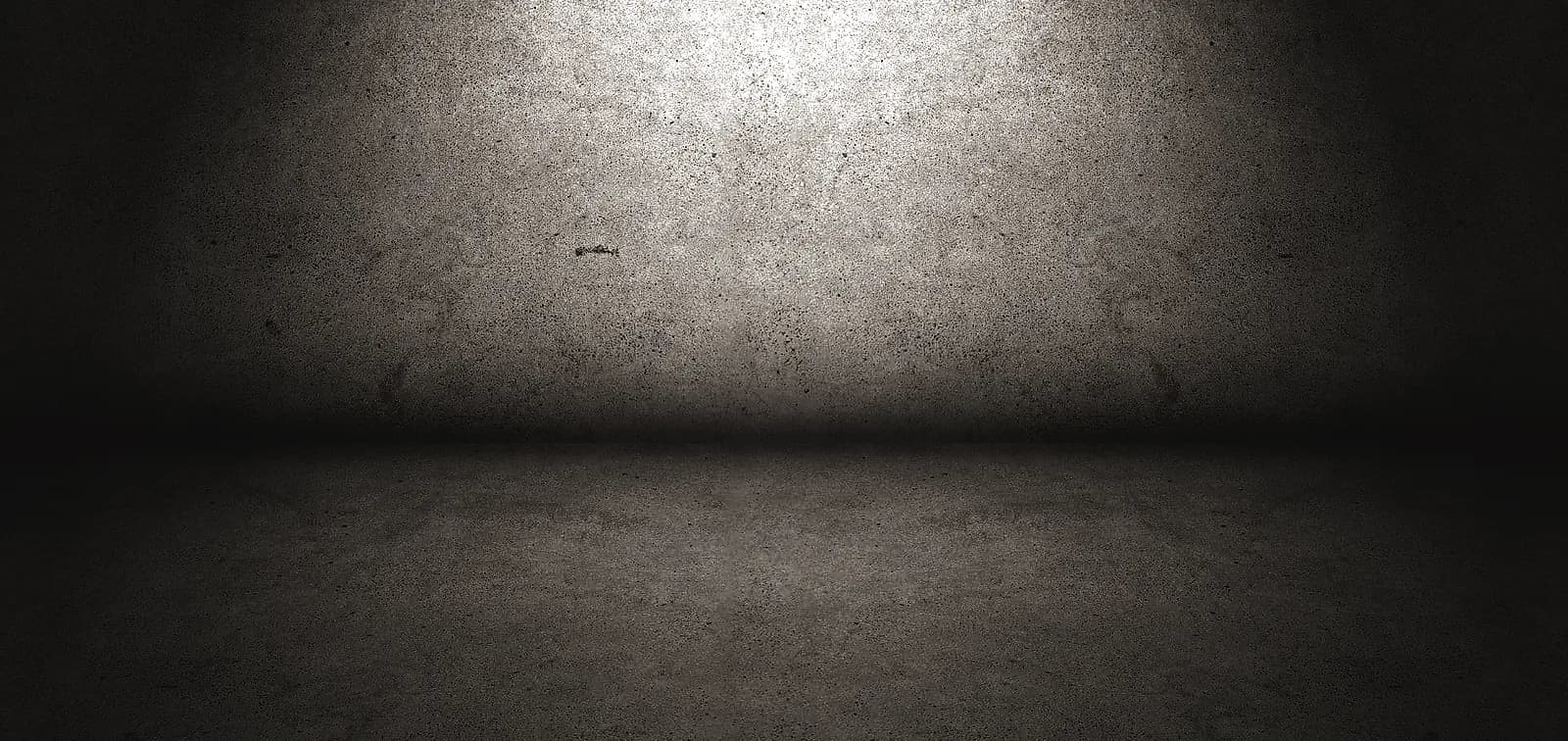 shiny concrete floor