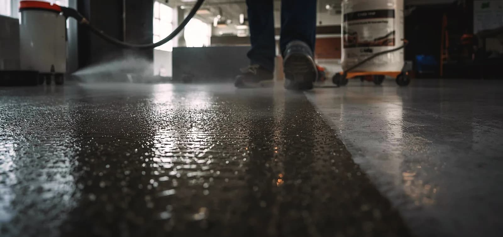 concrete polishing process steps