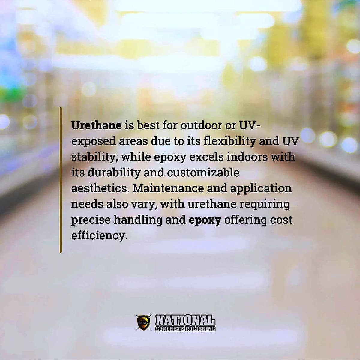 What Is the Best Choice for Your Floor: Urethane or Epoxy?