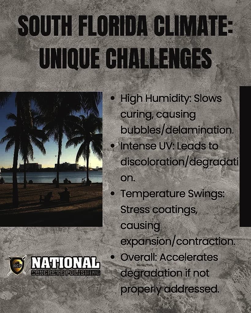 Why Epoxy Floors Discolor in South Florida: Causes and Prevention Tips — National Concrete Polishing
