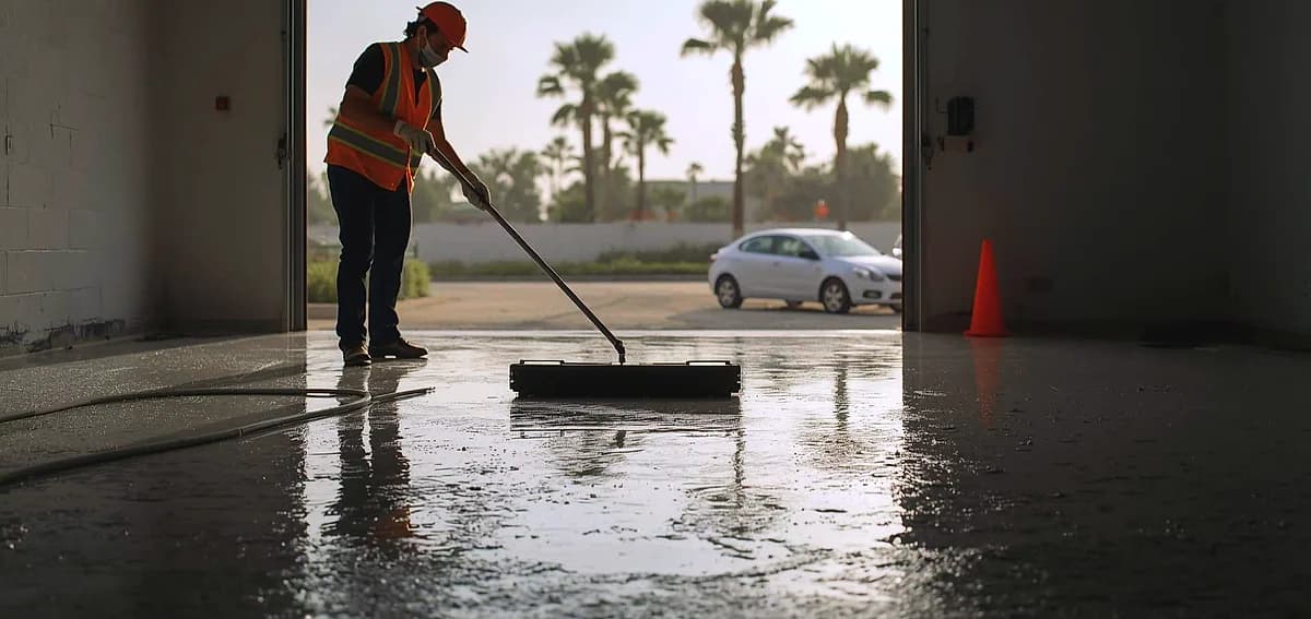 what is epoxy flooring made of