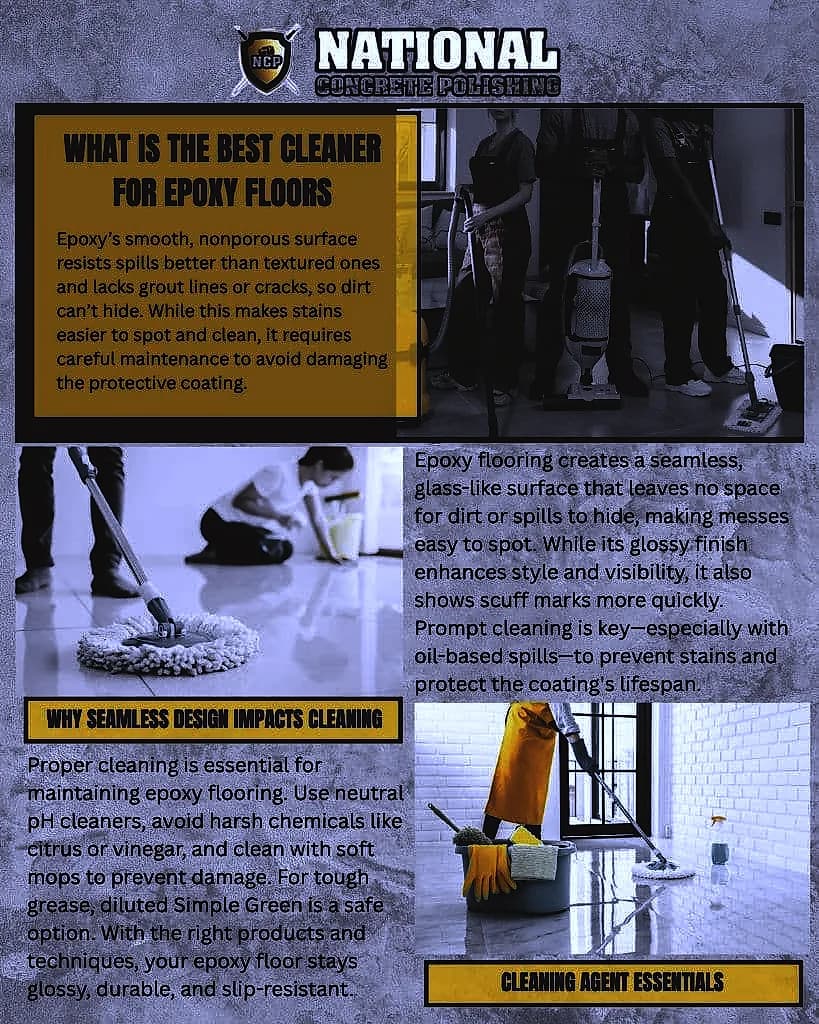 Best Cleaners for Epoxy Floors — National Concrete Polishing