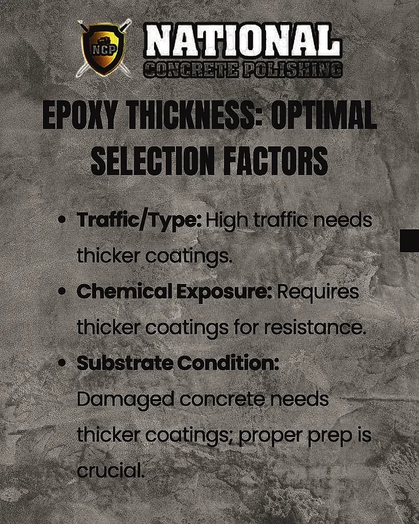 Epoxy Floor Thickness: Why It Matters for Durability and Performance — National Concrete Polishing