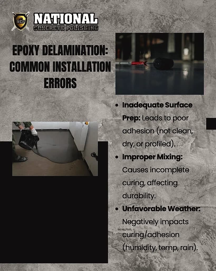 Why Does Epoxy Floors Delaminate in Miami Buildings — National Concrete Polishing