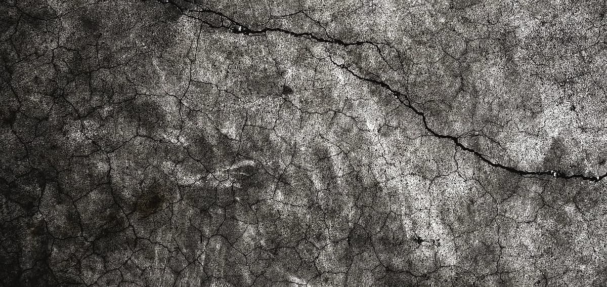 Hairline cracks in polished concrete