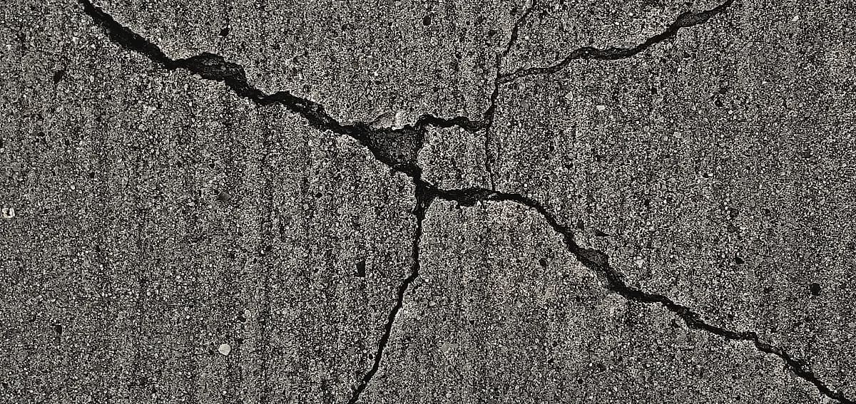 Hairline cracks in polished concrete