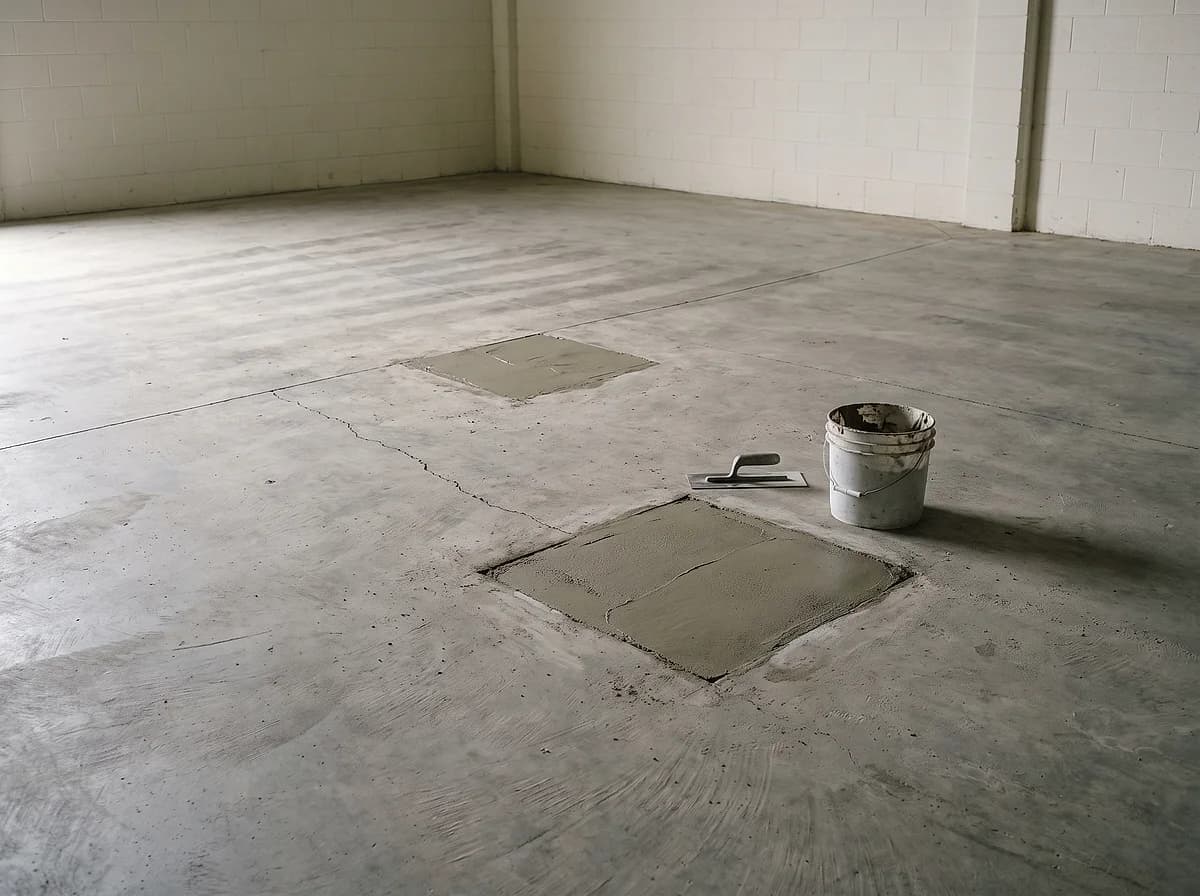 Preparing a concrete floor for polishing
