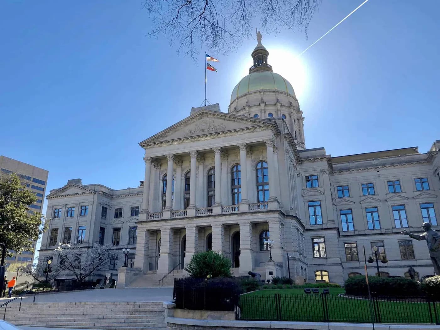 A view of the Georgia State Capitol