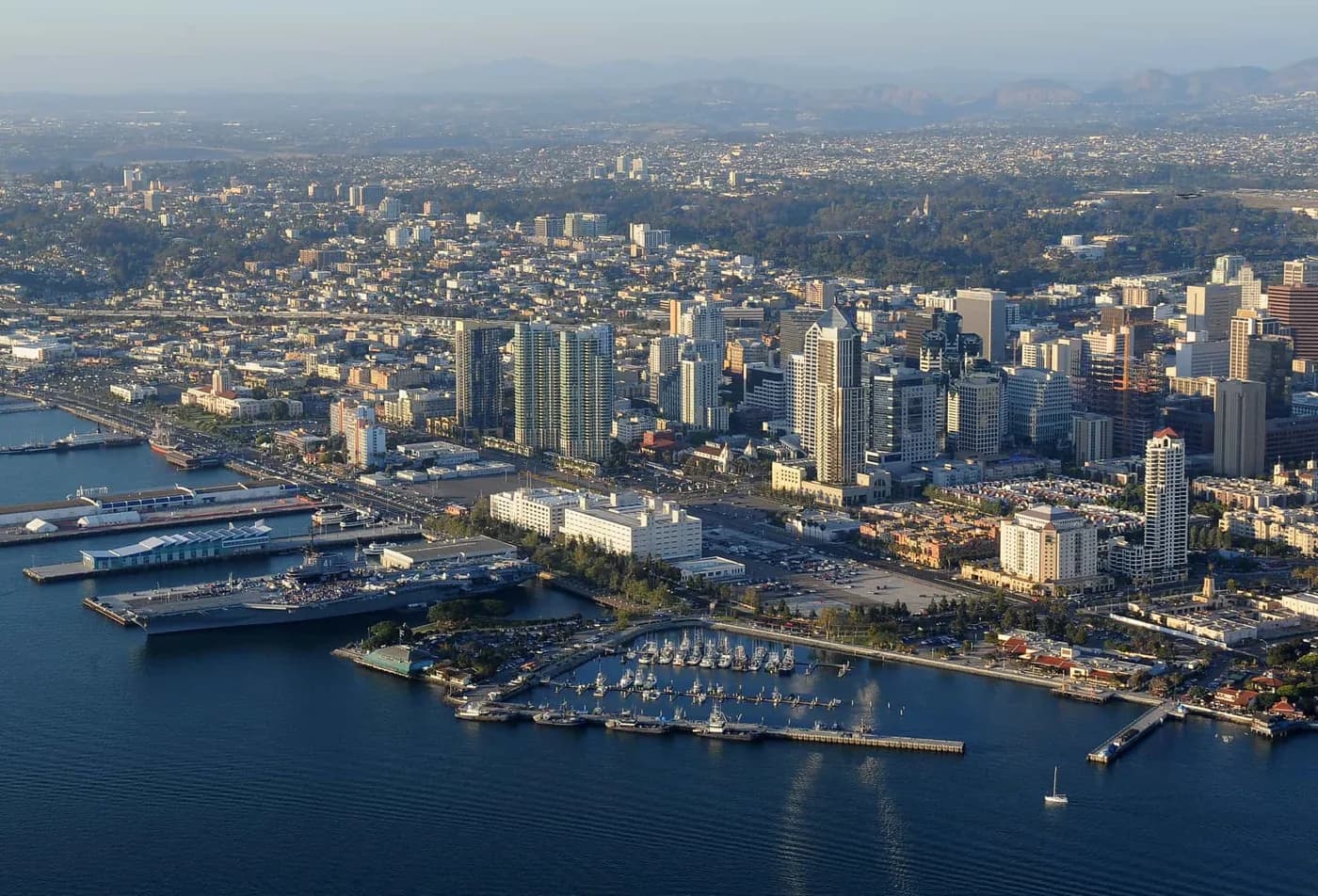 Aerial view of San Diego