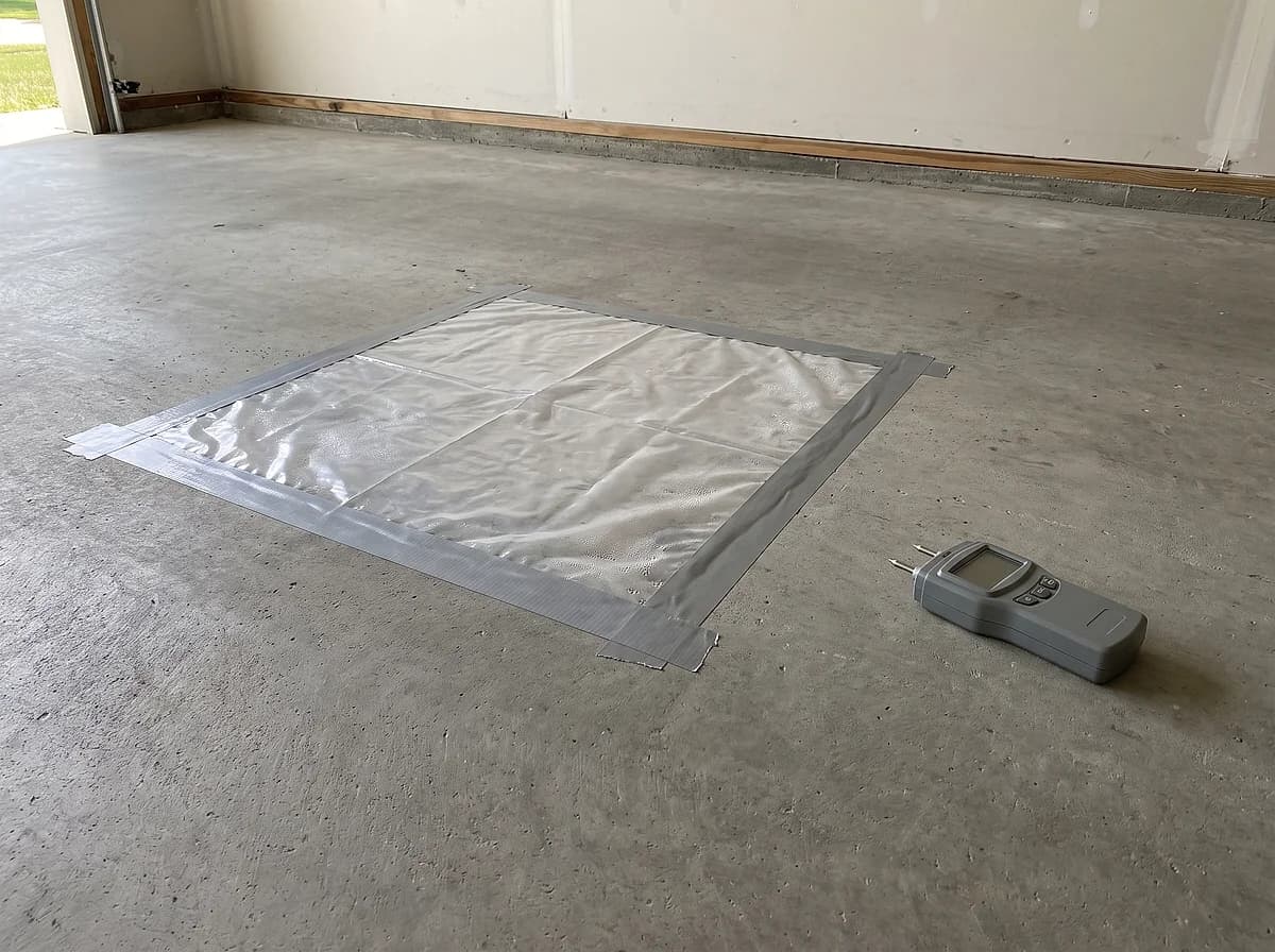 Testing the slab before a coating goes down