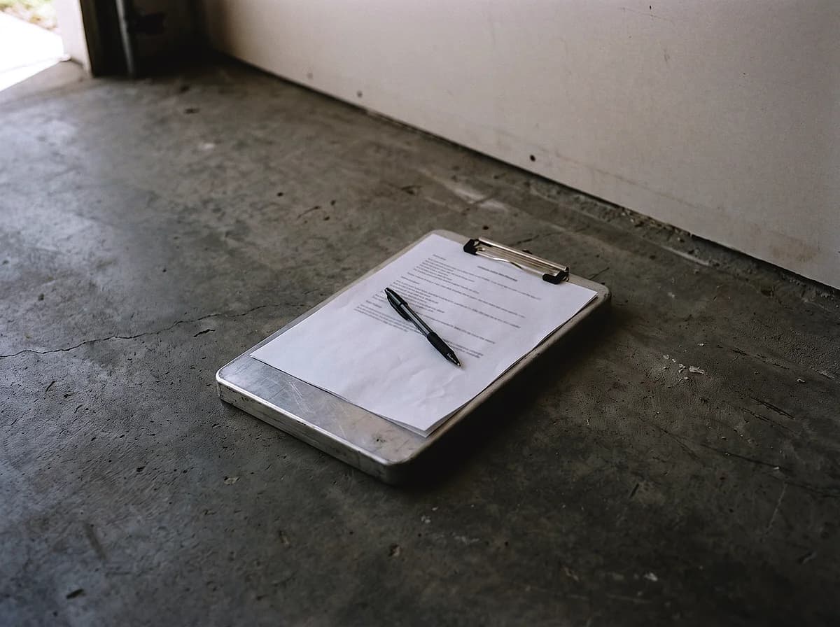 A written price for a concrete floor project