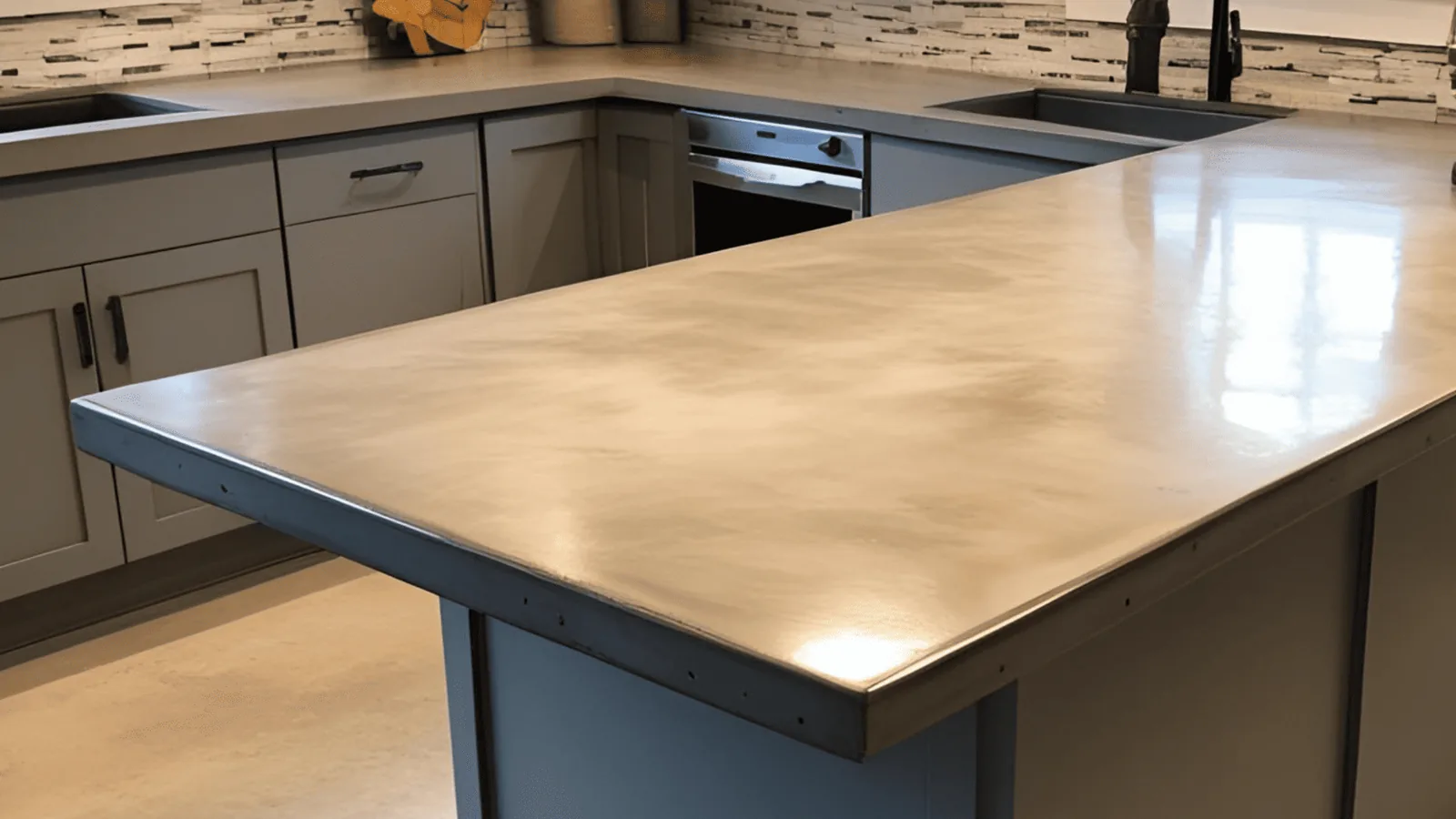 Epoxy cabinet countertops