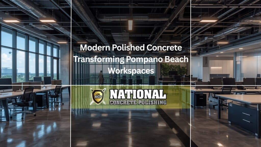 polished concrete Pompano Beach office