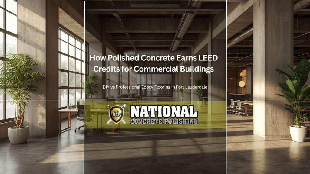polished concrete LEED credits